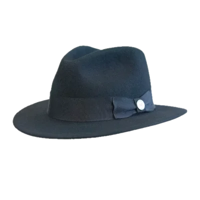 Summit Black hat, three-quarter view