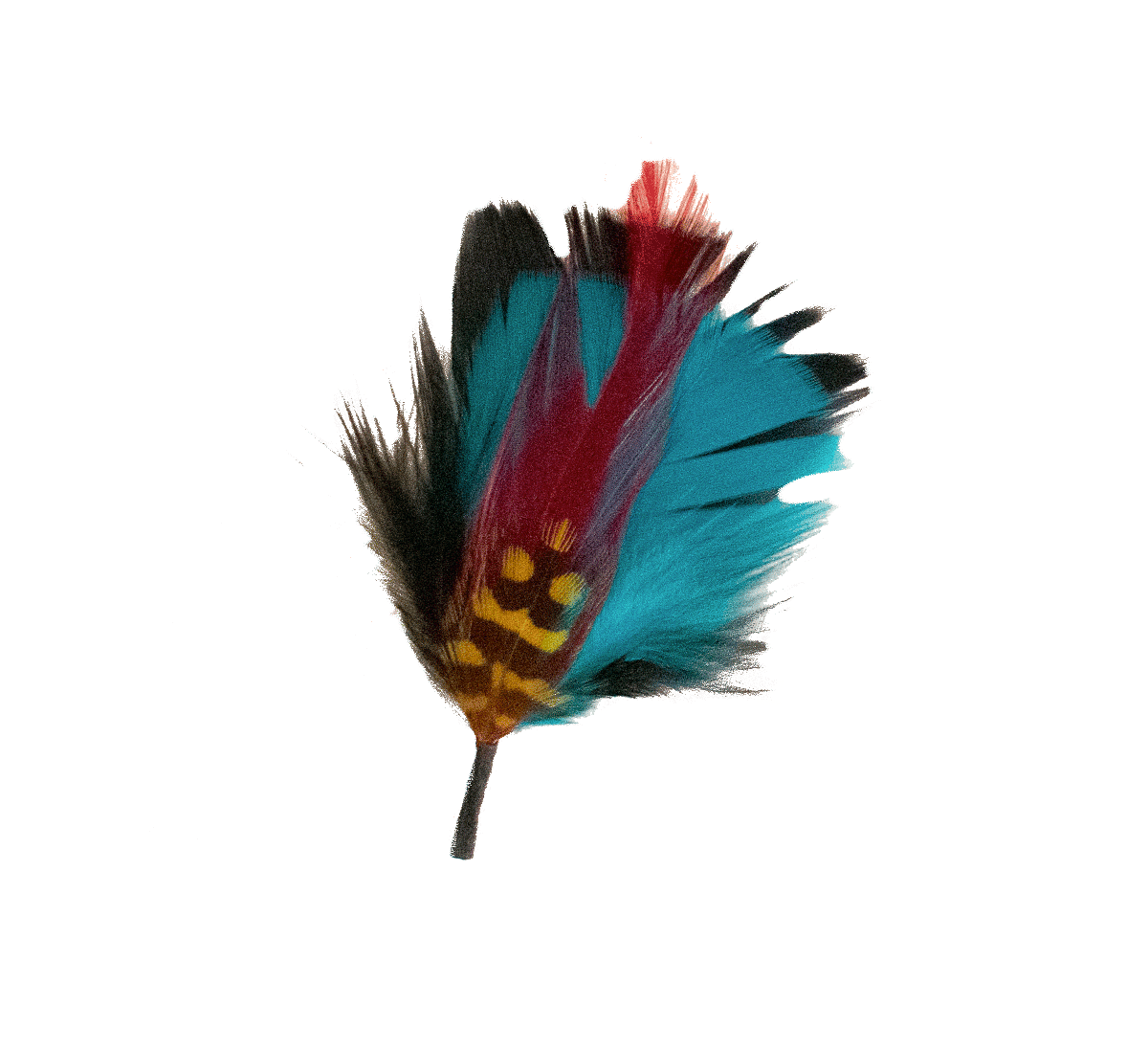 Azure blue Feather
