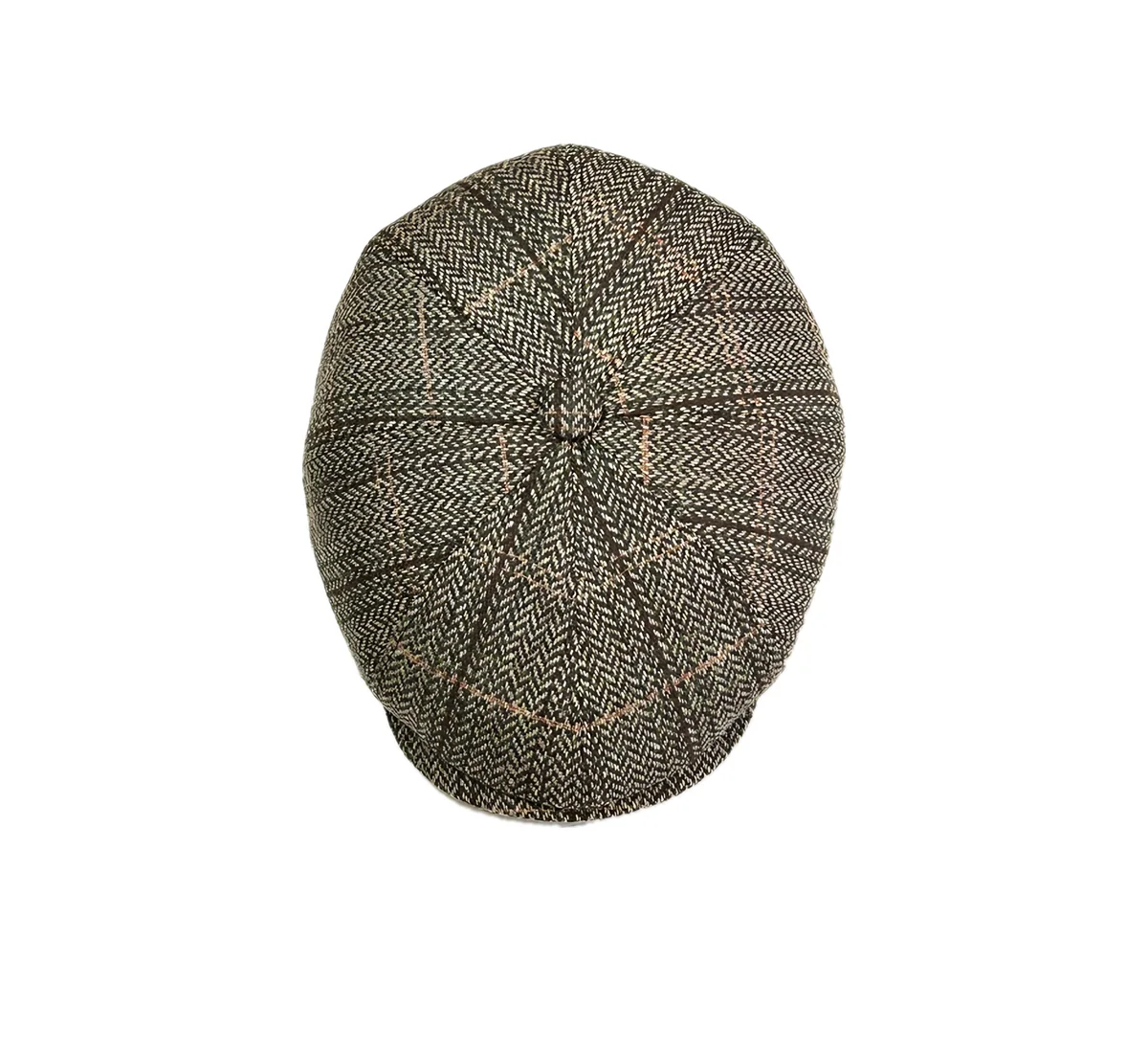 Beaumont 454 Camel newsboy cap, top