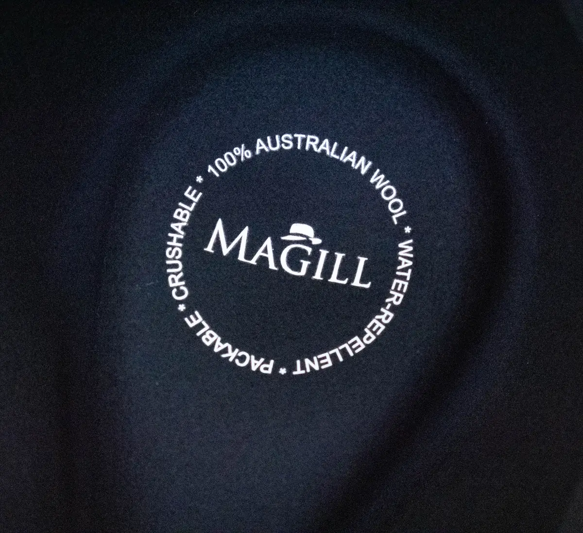 Grand Prairie Black hat, inside label