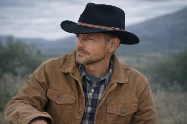 Grand Prairie Black hat, worn