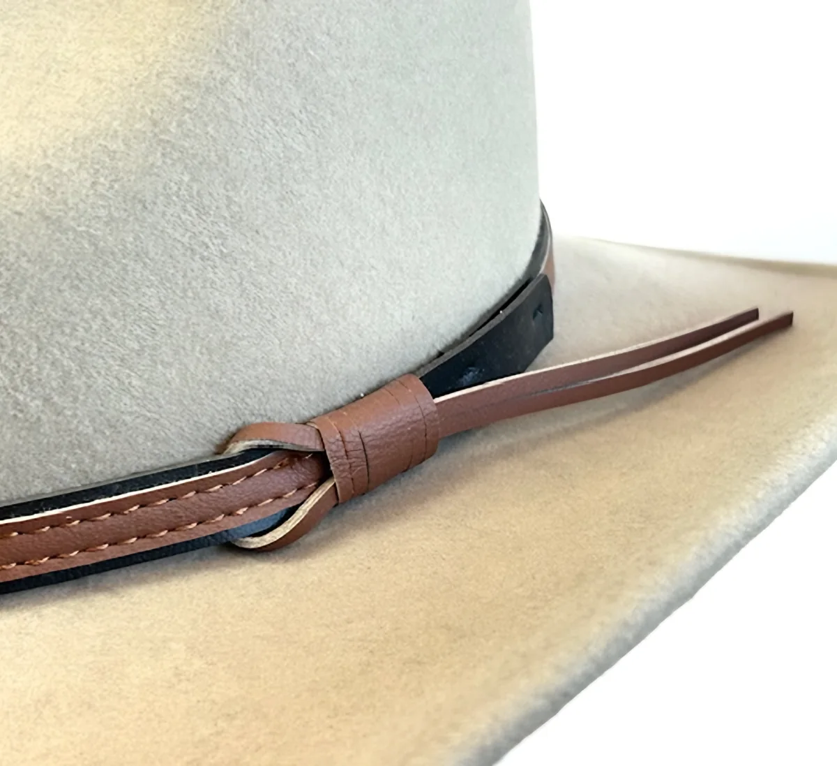 Grand Prairie Fawn hat, band detail