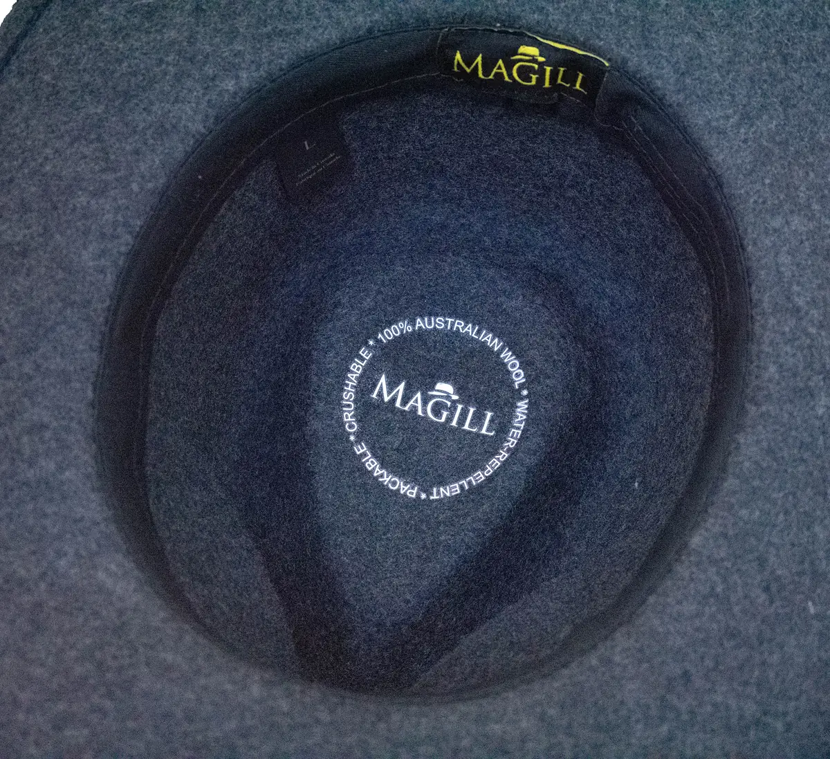 Grand Prairie Grey Mix hat, inside