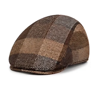 Kensington 450 Russet flat cap, three-quarter view
