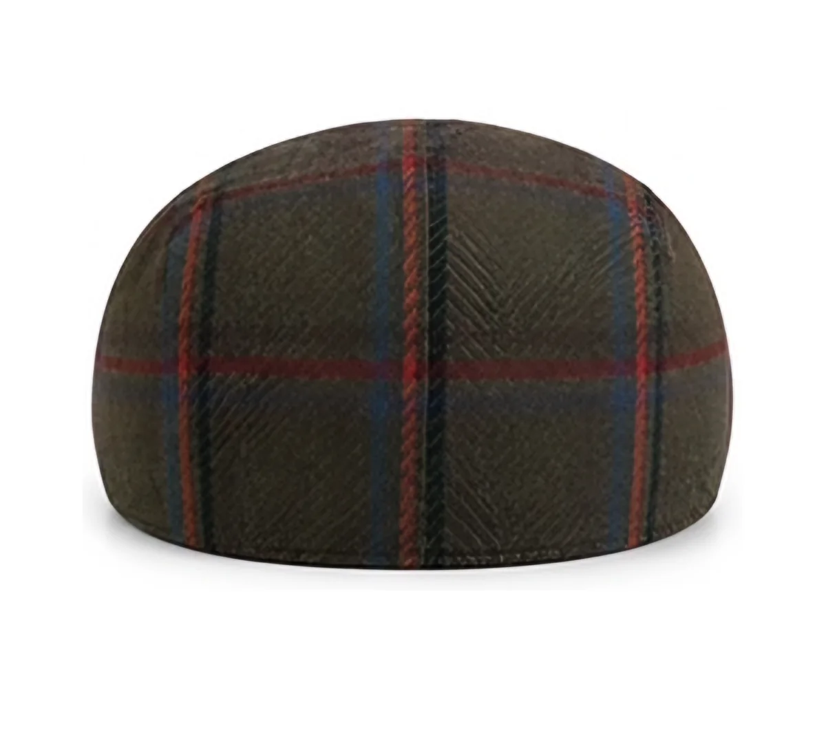Kingsley 415 Olive flat cap, back