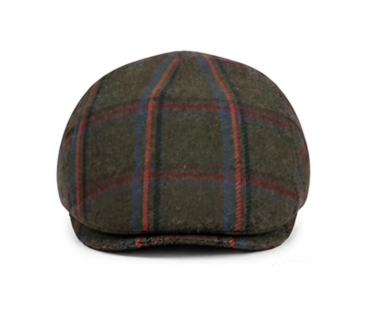 Kingsley 415 Olive flat cap, front